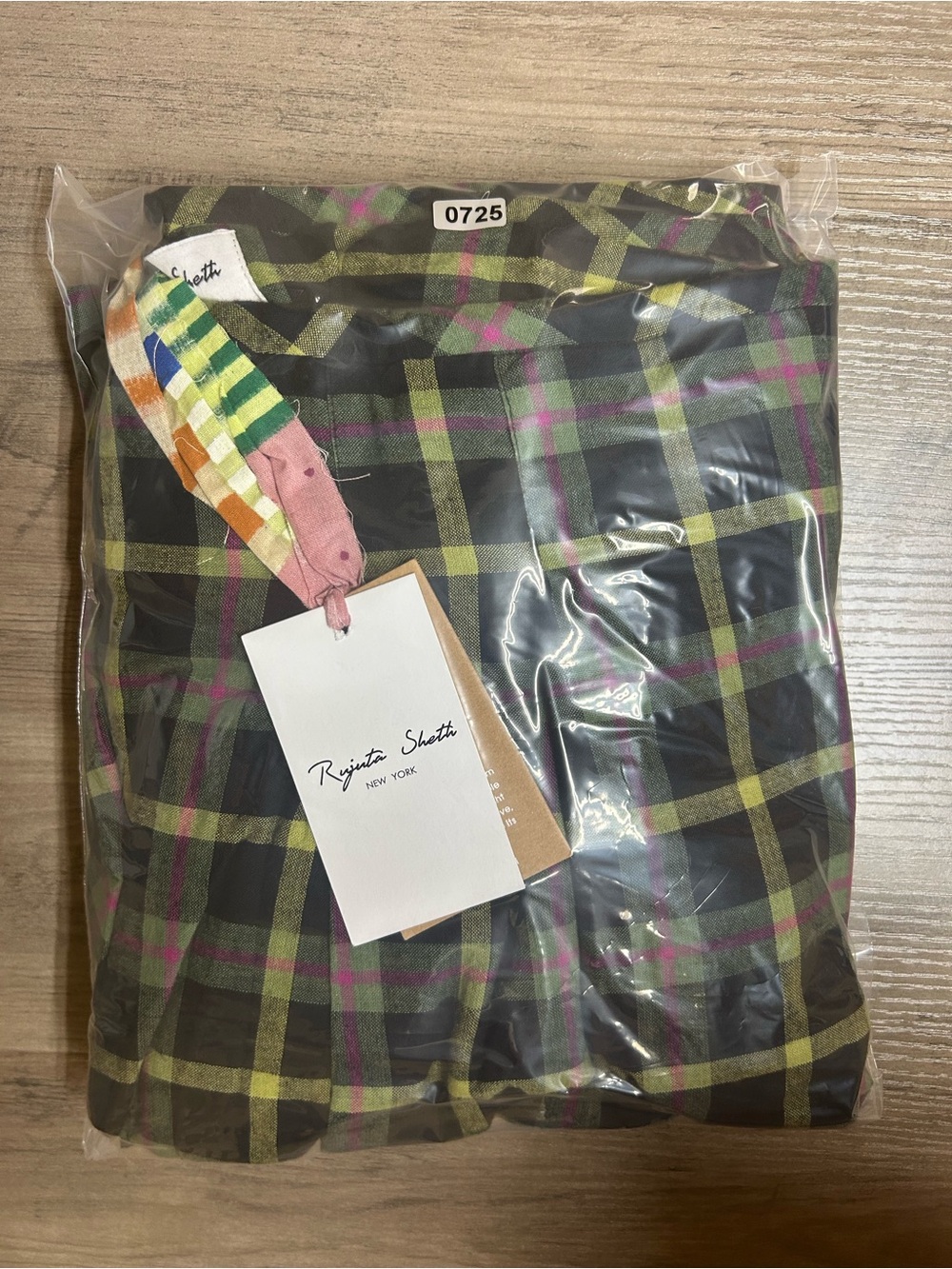 NWT RUJUTA SHETH FRIDA PANTS | STRIKE CHEX X STRIKE STRIPE - Picture 16 of 16
